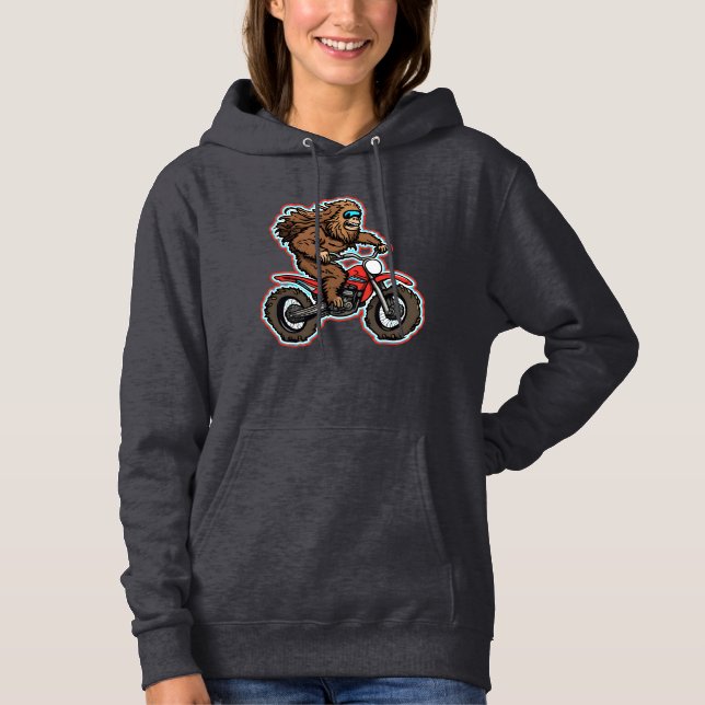Dirt bike Sasquatch Hoodie (Vorderseite)