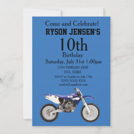 Dirt Bike Themensport Kindergeburtstag Einladungen