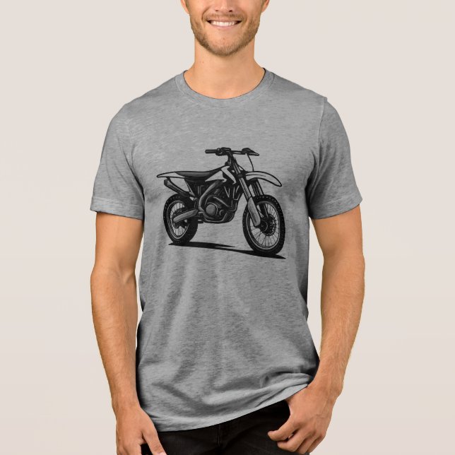 Dirt Bike Tri-Blend Shirt (Vorderseite)