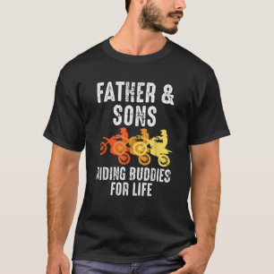 Dirt Bike Vater und Son Riding Buddies für Leben T-Shirt