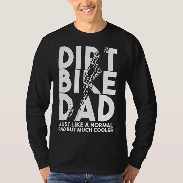 Dirt Bike Vaters Motocross Biker Motorrad Motorrad T-Shirt (Vorderseite)