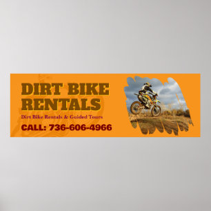 Dirt Bike Vermietung Custom  Poster