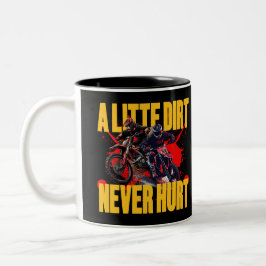 Dirt Bike Vibes Zweifarbige Tasse