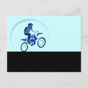 Dirt Biker Vector Biking Postkarte