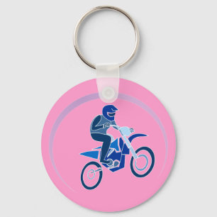 Dirt Biker Vector Biking Schlüsselanhänger
