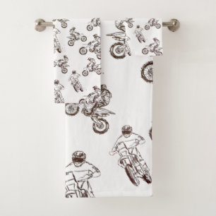 Dirt Cross Badezimmerhandtuch Set