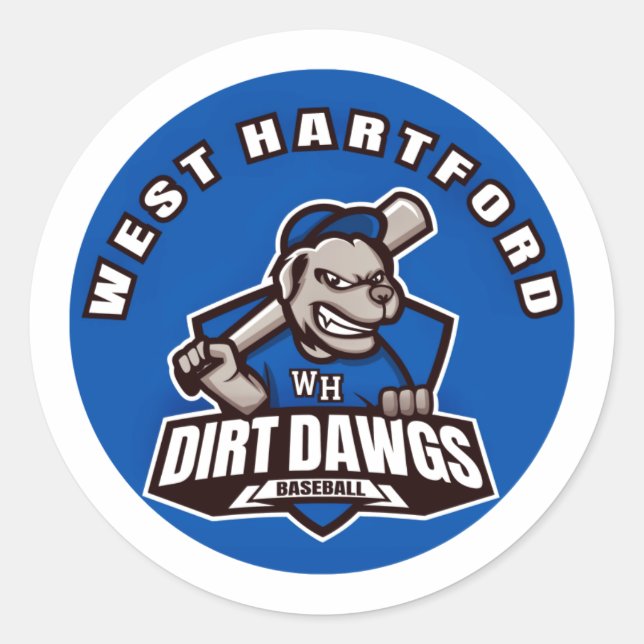 Dirt Dawg Round Sticker (Vorderseite)