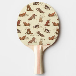 Dirt Digging Hunde - Mustervater-Tagesgeschenk. Tischtennis Schläger