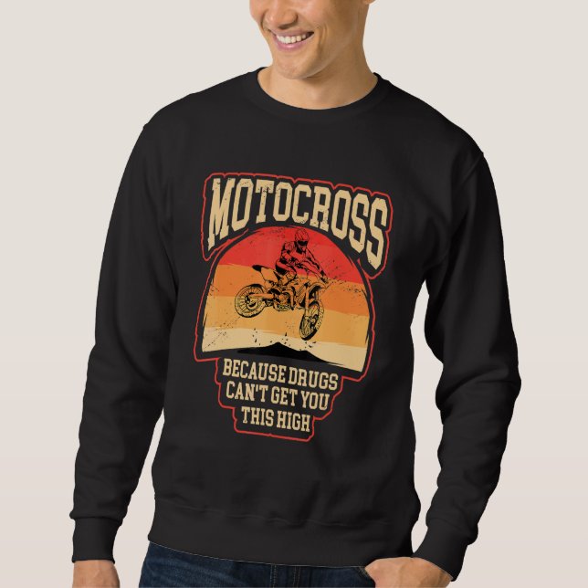 Dirt Fahrrad-Fahrer motocross, weil Sie hoch m Sweatshirt (Vorderseite)