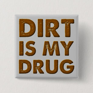 Dirt ist mein Drug Dirt Bike Motocross Button Abze