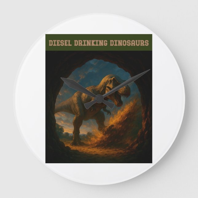 Dirt Kicker Große Wanduhr (Vorderseite)