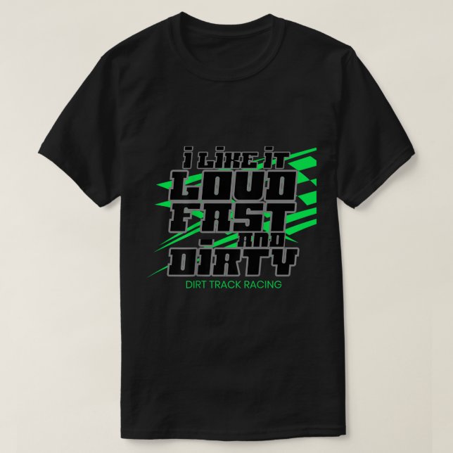Dirt modifizierte Racing Apparel Sprint Car Dirt T T-Shirt (Design vorne)