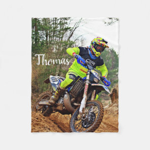 Dirt Motorrad Motocross Racing Personalisiert Fleecedecke