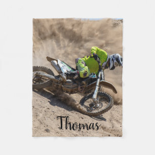 Dirt Motorrad Motocross Racing Personalisiert Fleecedecke