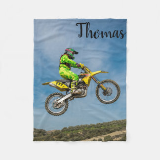 Dirt Motorrad Motocross Racing Personalisiert Fleecedecke