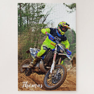 Dirt Motorrad Motocross Racing Personalisiert Puzzle