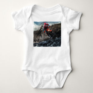 Dirt Rad-Reiter-Kissen Baby Strampler