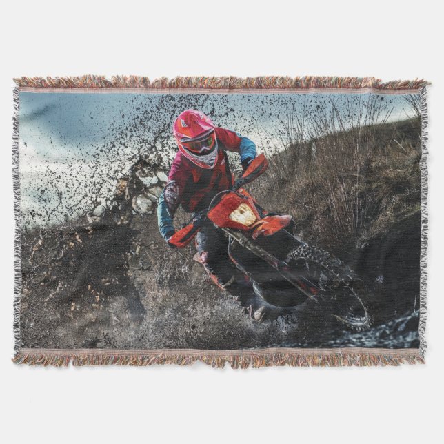 Dirt Rad-Reiter-Kissen Decke (Vorderseite)