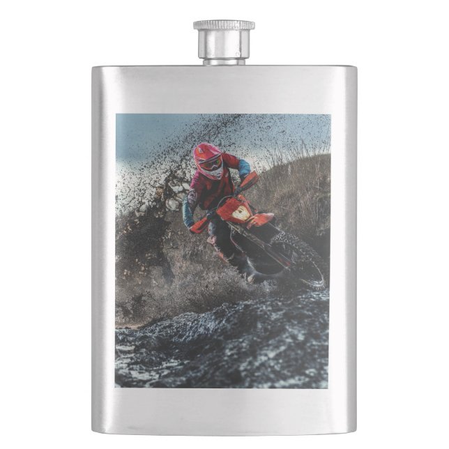 Dirt Rad-Reiter-Kissen Flachmann (Vorderseite)