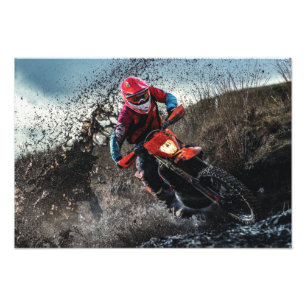 Dirt Rad-Reiter-Kissen Fotodruck