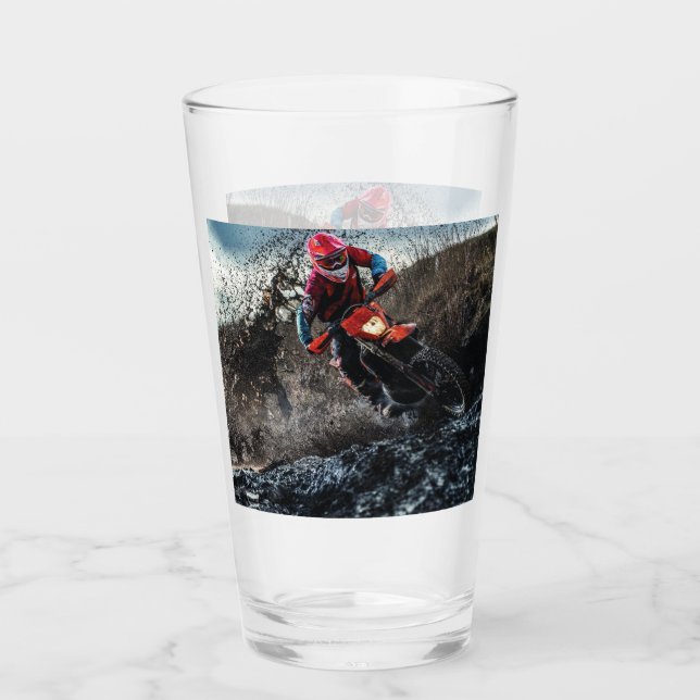 Dirt Rad-Reiter-Kissen Glas (Vorderseite)