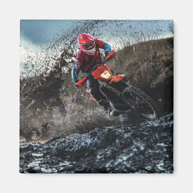 Dirt Rad-Reiter-Kissen Magnet (Vorne)