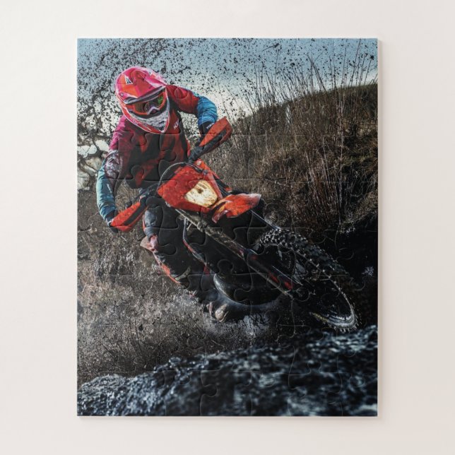 Dirt Rad-Reiter-Kissen Puzzle (Vertikal)