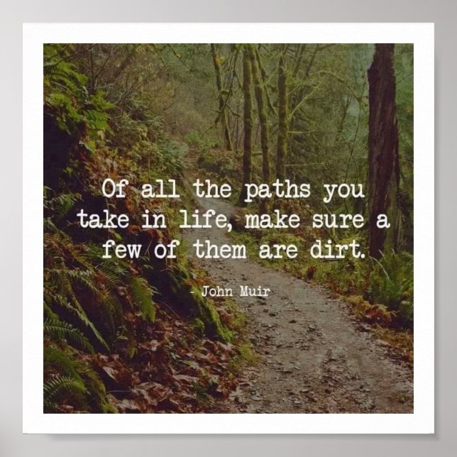 Dirt Road Quote Poster Art (Vorne)