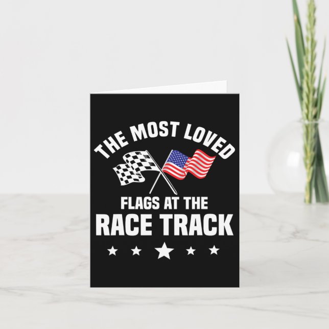 Dirt Track Racing Automobile Race American Indepen Karte (Vorderseite)