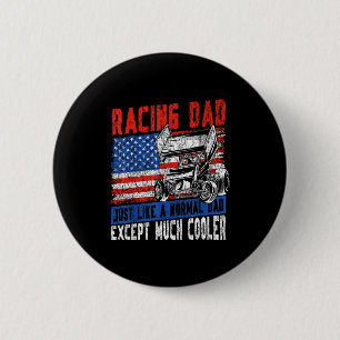 Dirt Track Racing Race Dad Vintage Amerikanische F Button
