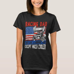Dirt Track Racing Race Papa Vintage Amerikanische T-Shirt