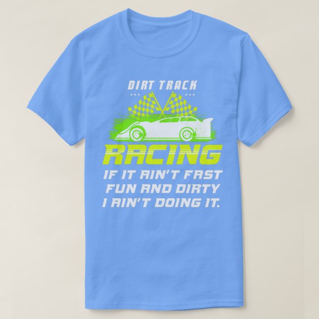 DIRT TRACK RACING SPRINT AUTO Schneller Spaß und D T-Shirt (Design vorne)