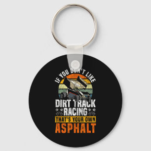 Dirt Track Rennen Vintage Retro Sprint Car Wenn Schlüsselanhänger