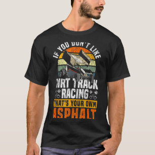 Dirt Track Rennen Vintage Retro Sprint Car Wenn T-Shirt