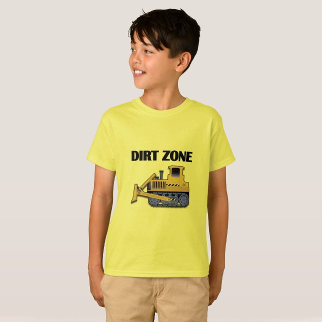 Dirt Zone (Bulldozer) - Kids' Basic T - Shirt (Vorne ganz)