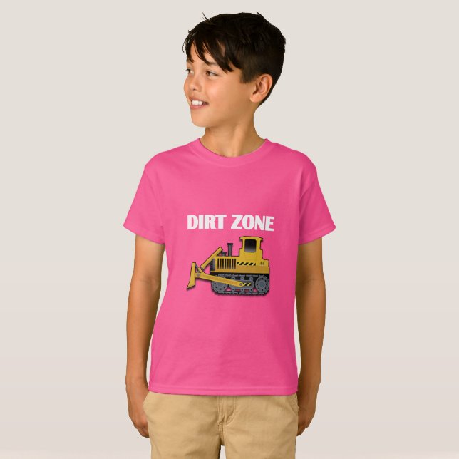 Dirt Zone (Bulldozer) - Kids' Basic T - Shirt (Vorne ganz)