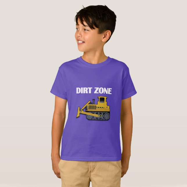 Dirt Zone (Bulldozer) - Kids' Basic T - Shirt (Vorne ganz)