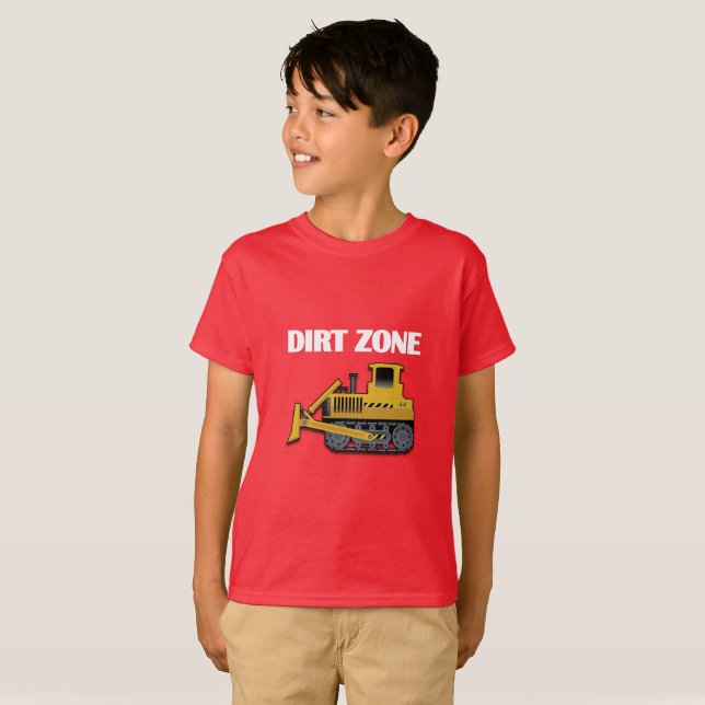 Dirt Zone (Bulldozer) - Kids' Basic T - Shirt (Vorne ganz)
