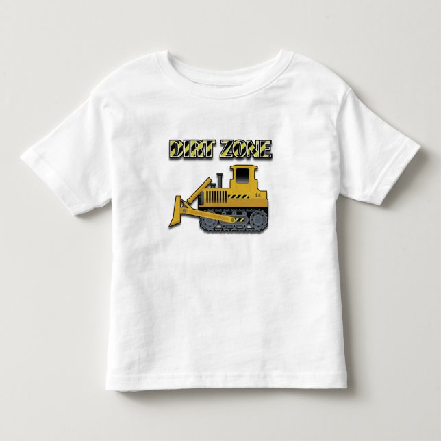 Dirt Zone (Bulldozer) - Kleinkind Fine Jersey T-Sh T-shirt (Vorderseite)