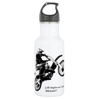 Dirtbike Edelstahlflasche