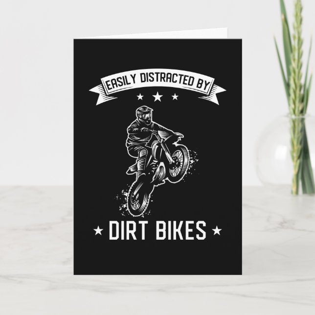 Dirtbike Geschenke Karte (Vorderseite)