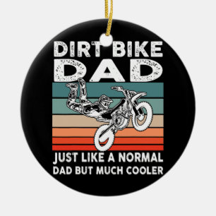 Dirtbike Motocross Dirt bike dad MX Vintag Keramik Ornament