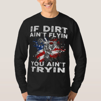 Dirtbike Motocross MX Wenn Dirtbike Flyin Sie Farb T-Shirt