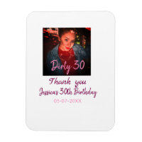 Dirty 30 Geburtstag hinzufügen Name pink hinzufüge