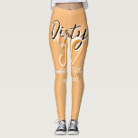 Dirty 30 orange weiß, einfache Retro-Geburtstag un Leggings<br><div class="desc">Vorlagendesign anpassen</div>