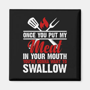 Dirty Adult Fleisch in Ihrem Mund Funny Fleisch Gr Magnet