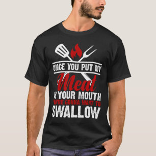 Dirty Adult Fleisch in Ihrem Mund Funny Fleisch Gr T-Shirt