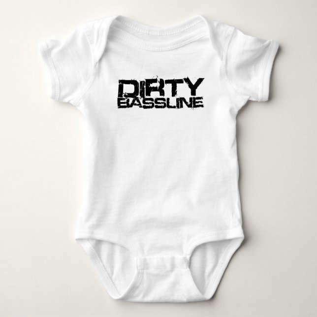 Dirty Bassline Dubstep Baby Strampler (Vorderseite)