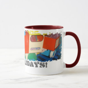 Dirty Border Ringer Tasse_Happy Holidays Zug Tasse