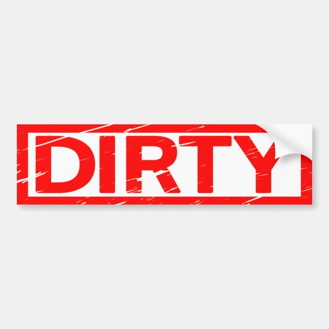 Dirty Briefmarke Autoaufkleber (Vorne)